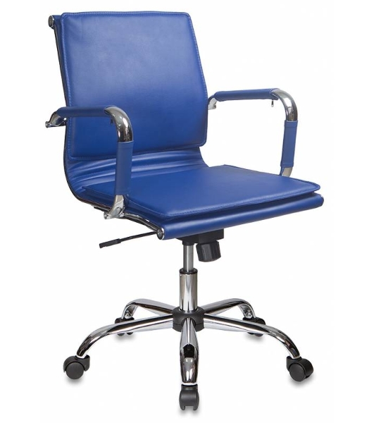 Кресло Бюрократ CH-993-Low/blue синий, экокожа