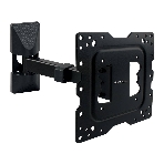 Кронштейн Kromax DIX-17 BLACK (для LED/LCD телевизоров 22'-55', max 30 кг, настенный, 4 ст свободы, наклон ±15°, поворот 180°, от стены 63-300 мм, max VESA 400x400 мм, вращение экрана ±5°, съемная монтажная пластина, кабель-канал, 5 шт/уп.), фото2