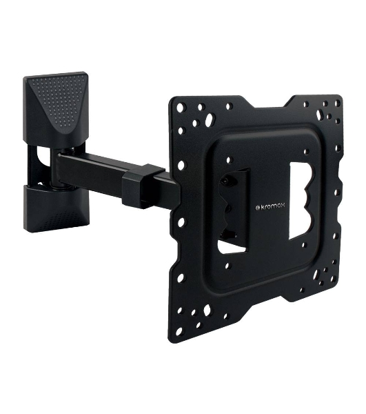 Кронштейн Kromax DIX-17 BLACK (для LED/LCD телевизоров 22'-55', max 30 кг, настенный, 4 ст свободы, наклон ±15°, поворот 180°, от стены 63-300 мм, max VESA 400x400 мм, вращение экрана ±5°, съемная монтажная пластина, кабель-канал, 5 шт/уп.)