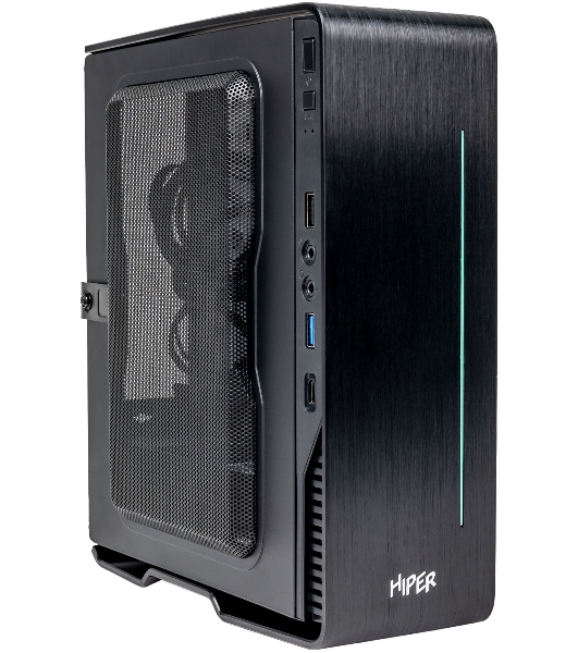 Корпус Hiper Vi7B черный 180W miniITX 1x92mm 2xUSB2.0 1xUSB3.0 audio bott PSU