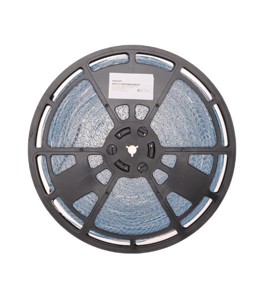Лента светодиодная Rexant 12В, SMD2835, 14,4Вт/м, 120 LED/м, 3000K, 8мм, 50м, IP20
