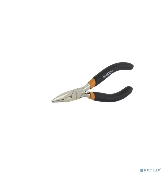 Длинногубцы Sparta Mini, 130 мм, никелированные, прямые, авторазжим