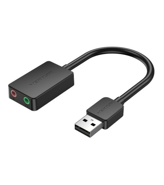 Внешняя звуковая карта Vention USB Черная, шт.