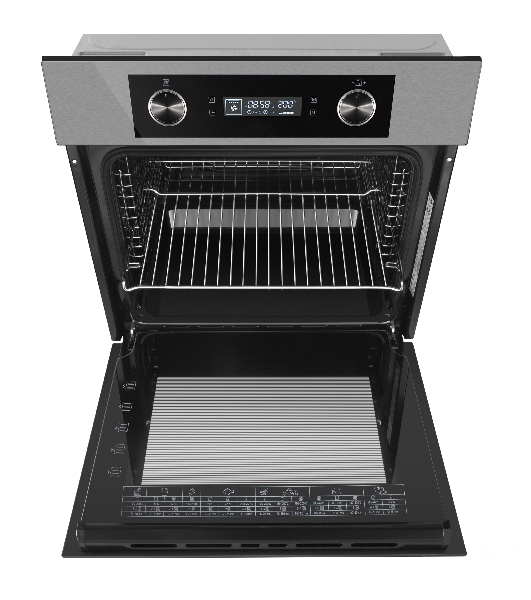 Шкаф духовой электрический Maunfeld AEOH60102S, 60л, дверца с 3 стеклами, нержавеющая сталь