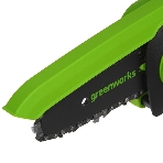 Цепная мини пила GreenWorks G24MCS10K2 аккумуляторная, 24v, 10 см, c АКБ 2АЧ и ЗУ (2008207UA), фото9
