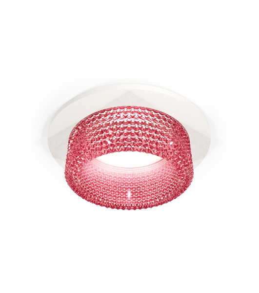 Комплект встраиваемого светильника Ambrella light XC6512042 SWH/PI белый песок/розовый MR16 GU5.3 (C6512, N6152)