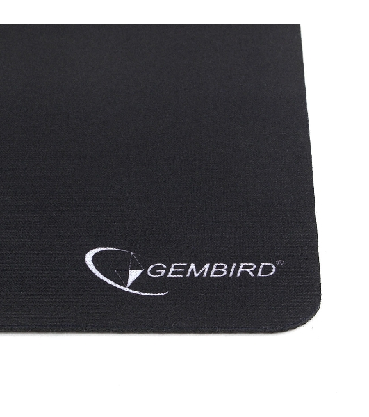 Коврик для мыши Gembird MP-BLACK, черный, размеры 250x200x2мм, полиэстер/резина