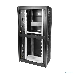 Шкаф серверный ПРОФ напольный 42U (800x1000) дверь перфор., задние двойные перфор., черный, в сборе, фото21