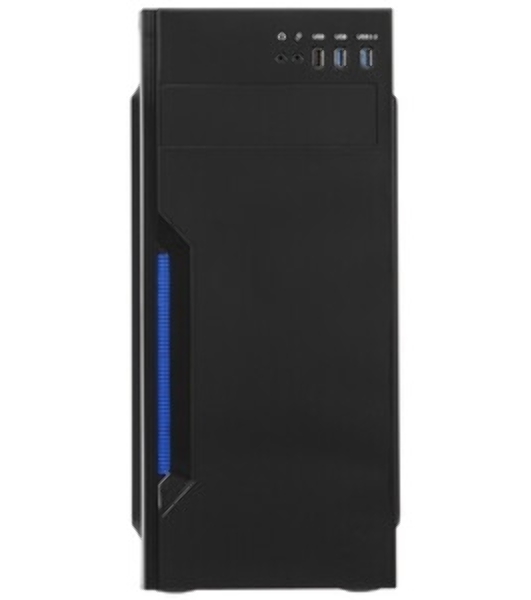 Компьютерный корпус Miditower ExeGate XP-333U Black, ATX, (XP400, Black,120мм), 1*USB/2*USB 3.0, Audio
