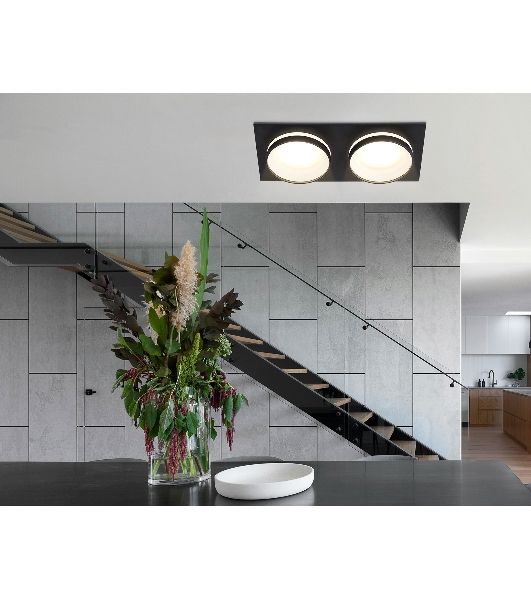 Светильник Ambrella light TN30712/2 BK черный GU5.3/2 182*92*36