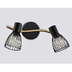 Светильник Ambrella light TR8660/2 BK/GD черный/золото E14/2 max 60W 330*100*170, фото5