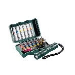 Набор бит METABO 626721000  29 предметов + LED фонарик, фото 1