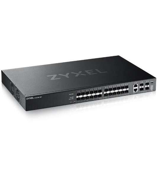 Коммутатор Zyxel XGS2220-30F L3 Access switch, rack 19', 24xSFP, 2xRJ-45: 1/2.5/5/10G, 4xSFP+, standalone/cloud management