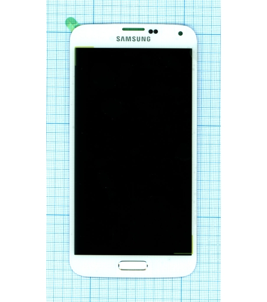 Дисплей для Samsung Galaxy S5 SM-G900H белый с кнопкой home
