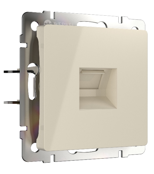 Телефонная розетка RJ-11 (слоновая кость)