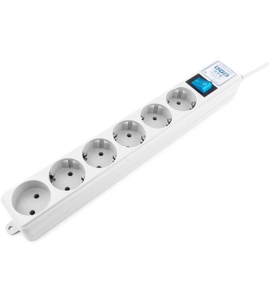 Фильтр-удлинитель PowerCube PRO (SPL(5+1)-16B-P-3M) 3.0 м, LC контур - подавление В/Ч помех, 16А/3,5кВт