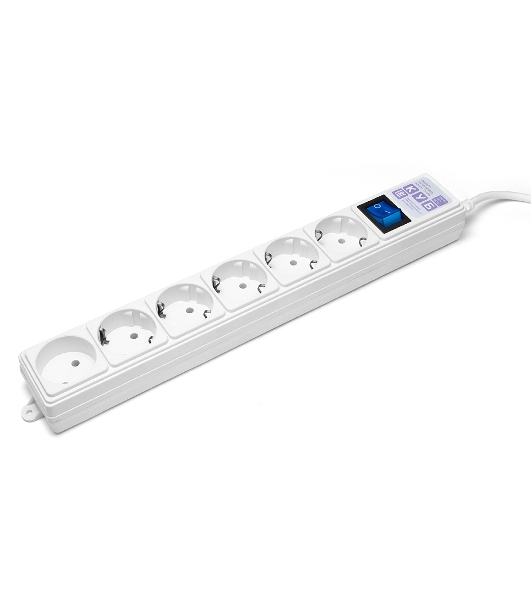 Фильтр-удлинитель PowerCube (SPG(5+1)-16B-3M) 6 розеток, 3м,16А/3,5 кВт, белый