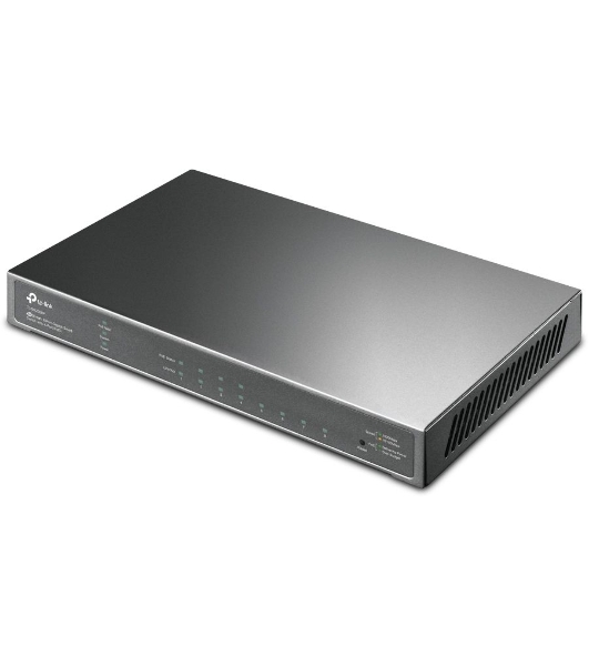 Коммутатор TP-Link JetStream 8-Port Gigabit Smart Switch with 4-Port PoE+, 4× Gigabit PoE+ Ports, 802.3at/af, 62 W PoE Power, Desktop Steel CaseIntegration with Omada SDN Controller, 802.1Q VLAN, STP/RSTP/MSTP, IGMP Snooping, 802.1p/DSCP QoS, ACL, 802.1x, Radius/Tac