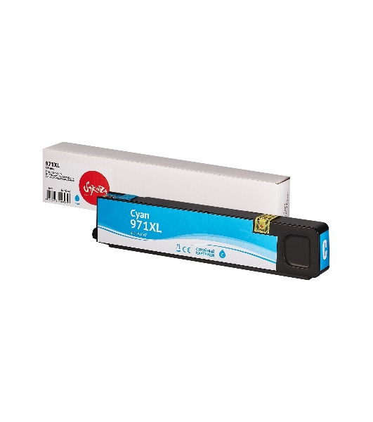 Картридж струйный Sakura CN626AE (№971XL Cyan) для HP, голубой, 110 мл., 7000 к.