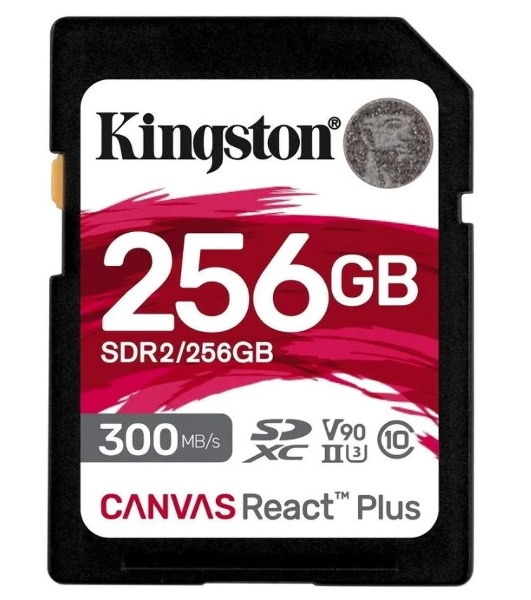 Флеш карта SDXC 256Gb Class10 Kingston SDR2/256Gb Canvas React Plus w/o adapter