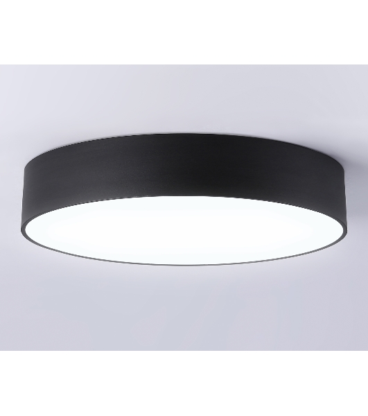 Потолочный светодиодный светильник Ambrella light FV5534 BK черный LED 60W 4200K D500*58 (Без ПДУ)