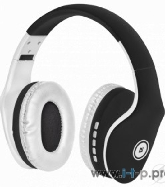 Беспроводные/проводные наушники Defender FreeMotion B525 черный/белый, накладные, Bluetooth + проводной, до 8 ч