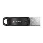 Флешка USB SanDisk IX60N iXpand Go (SDIX60N-064G-GN6NN), 64Gb, USB 3.0/Lightning, R/W 150/70, черный/серебристый, фото 1