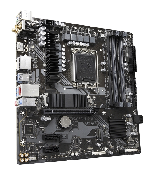 Материнская плата Gigabyte B760M DS3H AX DDR4 (V1.2/V1.3), LGA 1700, Intel B760, 4xDDR4, 4xSATA, 2xM.2, 1xPCI-E 4.0 x16, 2xPCI-E 4.0 x1, 1xHDMI, 2xDP, 1x 2.5Gb LAN, 3xUSB 3.2 Gen 1, 2xUSB 2.0, 3x3.5 мм, 7.1, Micro-ATX