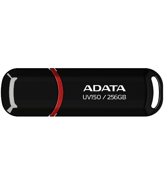 Флешка USB ADATA UV150 (AUV150-256G-RBK), 256Gb, USB 3.0, R/W 100/30, черный