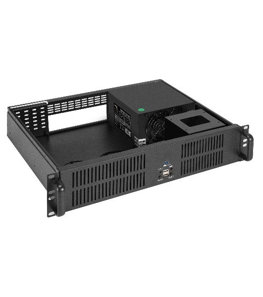 Серверный корпус ExeGate Pro 2U350-33, RM 19', высота 2U, глубина 350, БП 1100ADS, 2хUSB+1х USB3.0