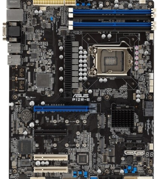 Материнская плата серверная ASUS P12R-E, LGA1200, Intel C256, 4xDDR4 (ECC), 8xSATA, 2xM.2, 1xPCIe 4.0 x16, 3xPCIe 4.0 x8, 1xVGA, 1xHDMI, 2x1Gb LAN, 2xUSB-A 10Gbps, 2xUSB-A 5Gbps, ATX