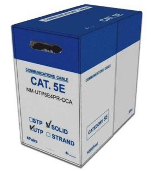 Кабель информационный LANMASTER NM-UTP5E4PR-CCA cat.5е U/UTP не экранированный 4X2 PVC внутренний 305м серый