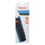 Сетевой фильтр Buro 500SH-3-SW-B 3 м, 5 розеток, черный, коробка, фото9