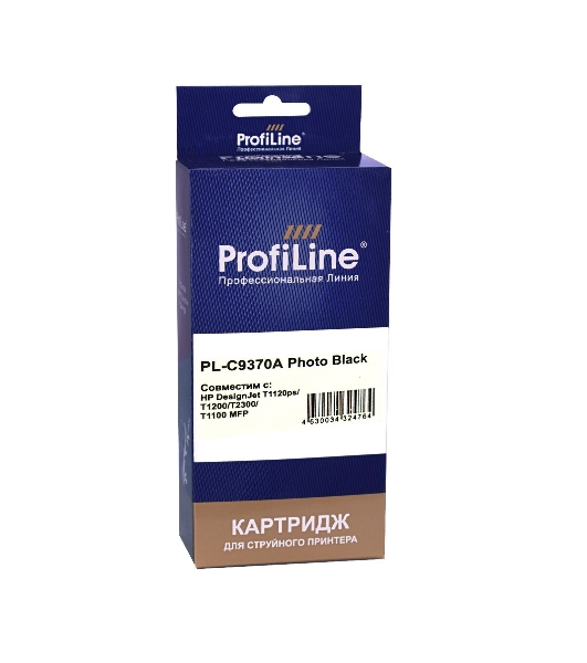 Картридж струйный ProfiLine PL-C9370A (№72) для HP DesignJet T1120ps/T1200/T2300/T1100 MFP Photo Black