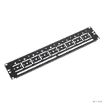 Кабельный органайзер (ГКО-У-2-9005) Горизонтальный ЦМО ГКО-У-2-9005 односторонний окна 2U шир.:19' глуб.:85мм, фото6