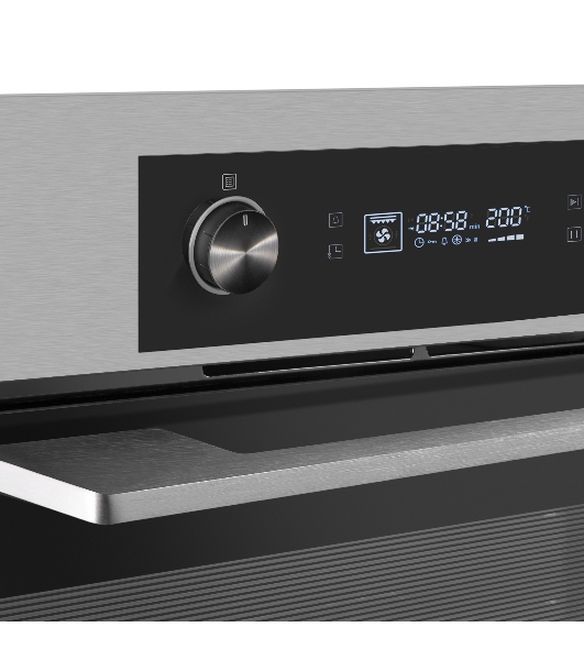 Шкаф духовой электрический Maunfeld AEOH60102S, 60л, дверца с 3 стеклами, нержавеющая сталь