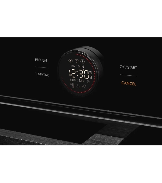 Встраиваемый духовой шкаф Kuppersberg KMW 612 Black с СВЧ, 45 см, 50л, 12 режимов, гидролизная очистка, черный