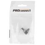 Переходник антенный PROconnect (гнездо F - гнездо TV), угловой (1 шт.) (пакет), фото4