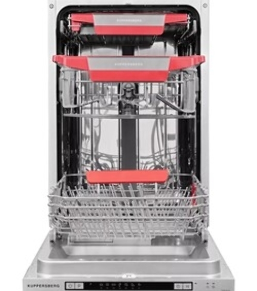 Встраиваемая посудомоечная машина Kuppersberg GSM 4573, серебристый, 45 см, 10 компл., 49 дБ, класс A++