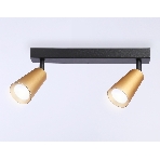 Накладной поворотный спот Ambrella light TA13146/2 BK/GD черный/золото GU10/2 max 12W 295*60*130, фото3
