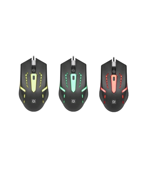 Мышь проводная Defender Flash MB-600L черный, 1200 dpi, USB, кнопки - 4