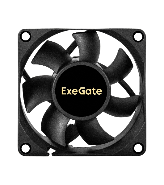 Вентилятор для корпуса ExeGate EX07025B3P черный, 70 мм, 4000 об/мин, 40.5 дБ, 3 pin