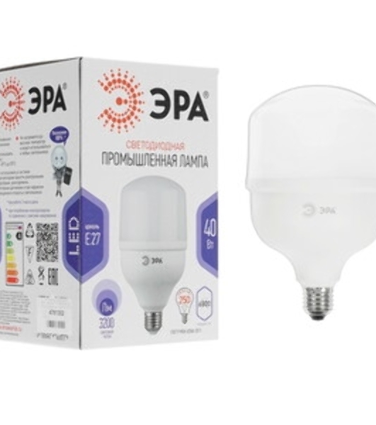 Лампа светодиодная ЭРА STD LED POWER T120-40W-4000-E27