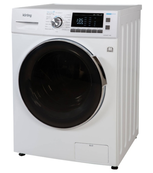 Стиральная машина Korting KWD 48IT1496 белая, загрузка фронтальная 8кг, 1400 об/мин., класс: A