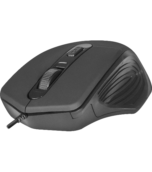 Мышь проводная Defender Datum MB-347 черный, 1600 dpi, USB, кнопки - 4