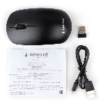 Мышь беспроводная Gembird MUSW-435 черный, 1600 dpi, радиоканал, USB, кнопки - 3, фото3