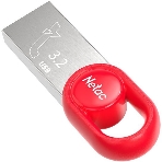 Флешка USB Netac UM2 (NT03UM2N-128G-32RE), 128Gb, USB 3.0, R/W 130/50, серебристый/красный, фото9