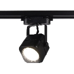 Трековый однофазный светильник со сменной лампой Ambrella light GL5108 BK черный GU10 max 12W, фото7