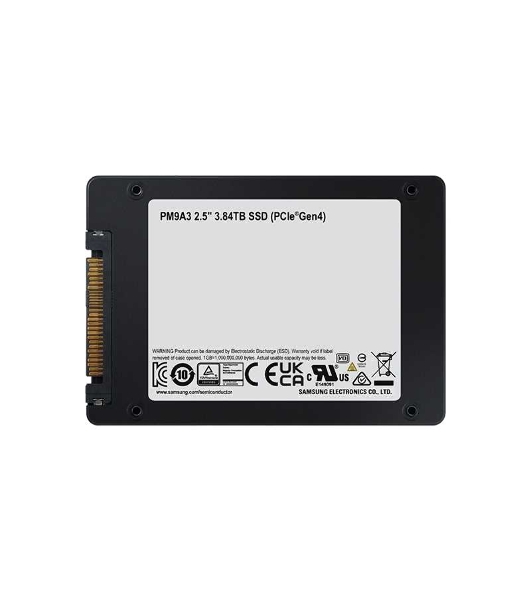 Накопитель SSD Samsung Enterprise, 3.84Tb, PCIe 3.1 x4, 2.5', U.2, NVMe, R/W 3200/2000