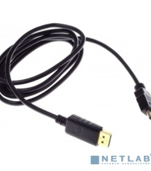 Кабель аудио-видео Buro HDMI (m)/DisplayPort (m) 1.8м. феррит.кольца позолоченные контакты черный